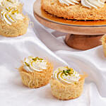 Kunafa Indulgence Cake with Cupcakes