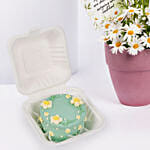 Daisy Theme Bento Cake With Flowers