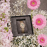 Gerbera Floral Arrangement And Cerruti Timepiece