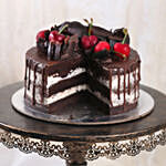 Delicate Black Forest Eggless Cake 4 Portion