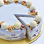 Mouth Watering Vanilla Blueberry Eggless Cake 8 Portion