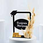 Personalized Graduation Wishes With Chocolates