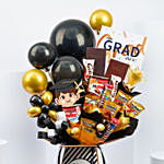 Graduation Congrats For Boys With Chocolates And Balloons