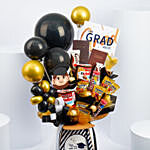 Graduation Congrats For Girls With Chocolates And Balloons