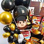 Graduation Congrats For Girls With Chocolates And Balloons