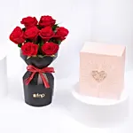 Red Roses and Dancing Couple Box