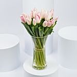 Pink Tulips Arrangement Deluxe
