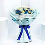 Blue Roses And Rochers Bouquets