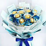 Blue Roses And Rochers Bouquets