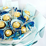 Blue Roses And Rochers Bouquets