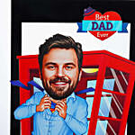 Dad Caricature Frame