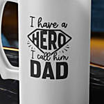 Hero Dad Frosted Beer Mug