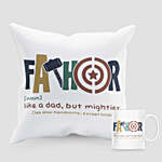 Mightier Dad Cushion And Mug