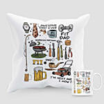 Multi Talent Dad Cushion And Mug