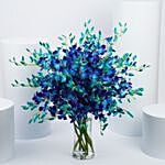 38  Blue and Purple Orchids Arrangement