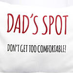 Dads Spot White Cushion With Pockets