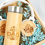 Bamboo Bottle and Headphone for Dad