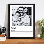 Affection For Dad Photo Frame