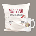 Dads Spot Cushion And Beer Mug