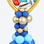 Fathers Day Balloons Pillar