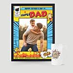 Joyous Moment with Dad Photo Frame and Frosted Mug