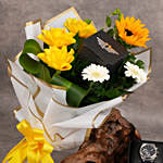 Salkanty Watch For Men By Police With Flower Bouquet