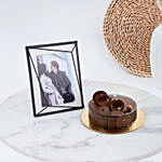 Photo Frame and Chocolate Fudge Cake Combo