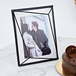 Photo Frame and Chocolate Fudge Cake Combo