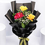 Bouquet Of Multicolored Roses
