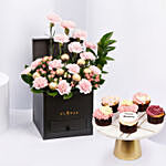 Affairs of Hearts Arrangement With 6 Cup Cakes