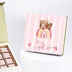 Baby Girl Congratulation Chocolate Box