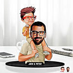 Personalized Caricature for Dad and Son