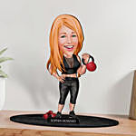 Personalized Caricature for Women Fitness Enthusiast