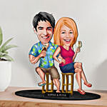 Couple on Vacation Caricature