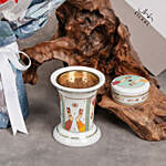 Incense Burner N Trinket Box Gift Set With Flowers