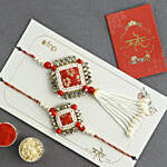 Bandhani Bhaiya Bhabhi Rakhi Set