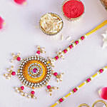 Bhaiya Bhabhi Beads Rakhi N Motichoor Laddoo