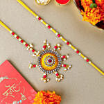 Bhaiya Bhabhi Beads Rakhi set