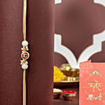 Crimson Majestic Pearl Rakhi