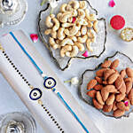 Feng Shui Guardian Evil Eye Bhaiya Bhabhi Rakhi With Almonds N Cashew