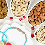 Glittering Grandeur Rakhi N Mixed Nuts