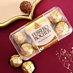 Imperial American Diamond Rakhi N Ferrero Rocher 16 Pcs