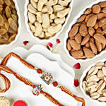 Om Namah Shivay Rakhi Duo N Almonds and Cashew