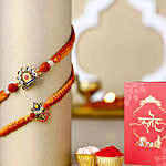 Om Namah Shivay Rakhi Duo N Almonds and Cashew