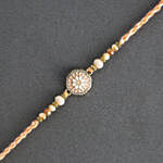 Rosy American Diamond Rakhi