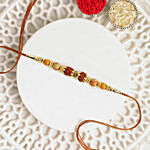 Rudraksha Divinity Rakhi With Almonds and Cashew