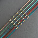 Understated Elegance Beads Rakhi Set of 5