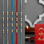 Understated Elegance Beads Rakhi Set of 5