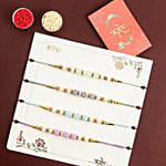 Zen Beadwork Rakhi Set of 4