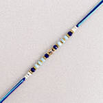 Beads of Bond Blue Rakhi N Kaju Roll